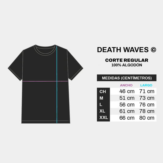 Tabla de medidas corte Regular - Playera Incubus – Gundam