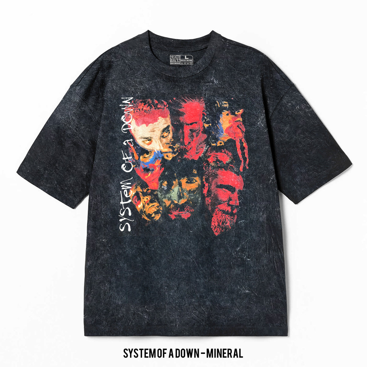 Playera System Of A Down – Mireal, color negro, impresión gráfica
