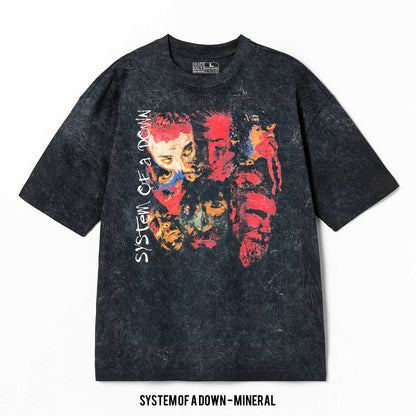 Playera System Of A Down – Mireal, color negro, impresión gráfica
