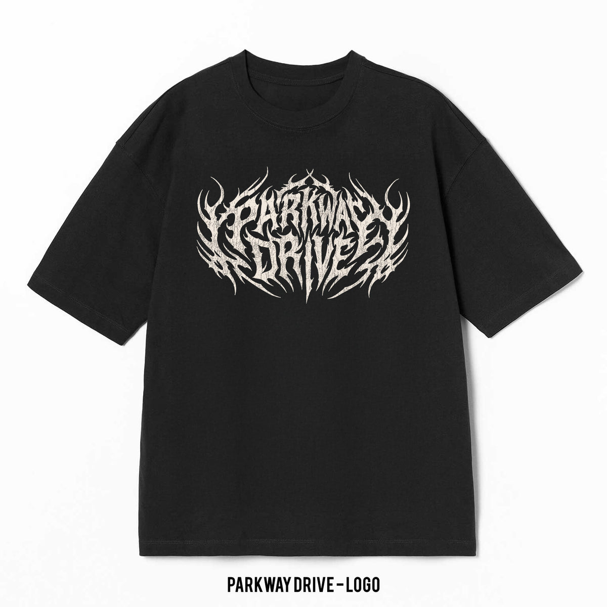 Playera Parkway Drive – Logo, color negro, impresión de logo al frente