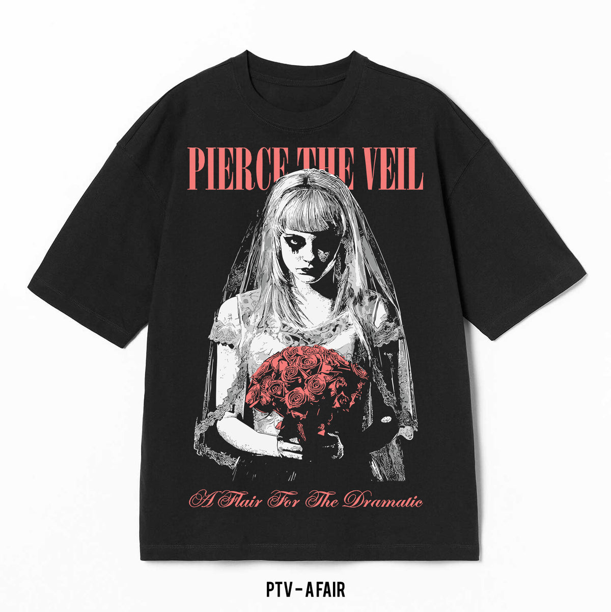 Playera Pierce The Veil – Affair, color negro, impresión gráfica