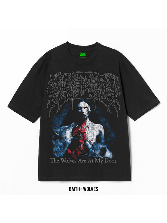 Playera Bring Me The Horizon – Wolves, color negro, impresión gráfica
