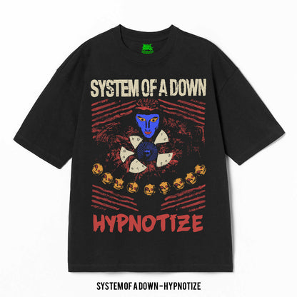 Playera System Of A Down – Hypnotize, color negro, impresión gráfica