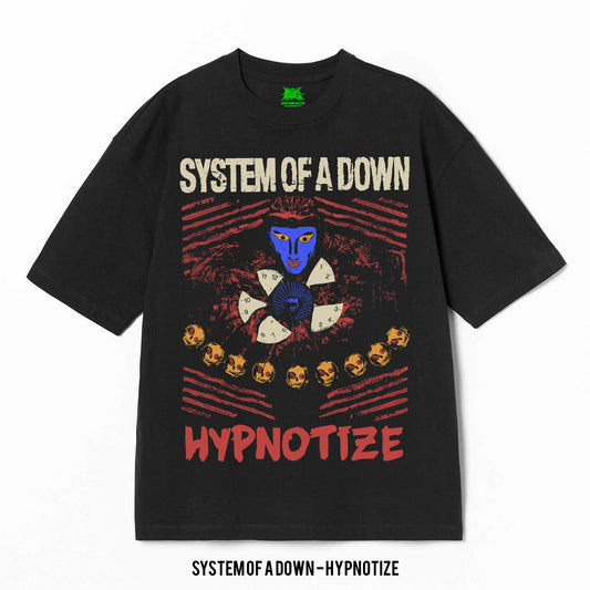 Playera System Of A Down – Hypnotize, color negro, impresión gráfica