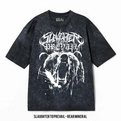 Playera Slaughter To Prevail – Bear, color negro, impresión gráfica