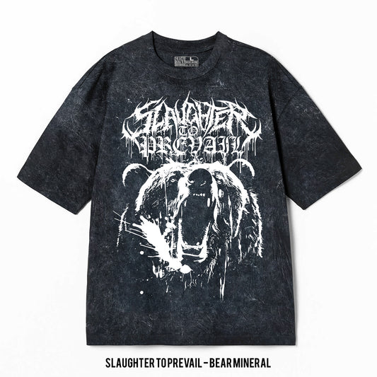 Playera Slaughter To Prevail – Bear, color negro, impresión gráfica