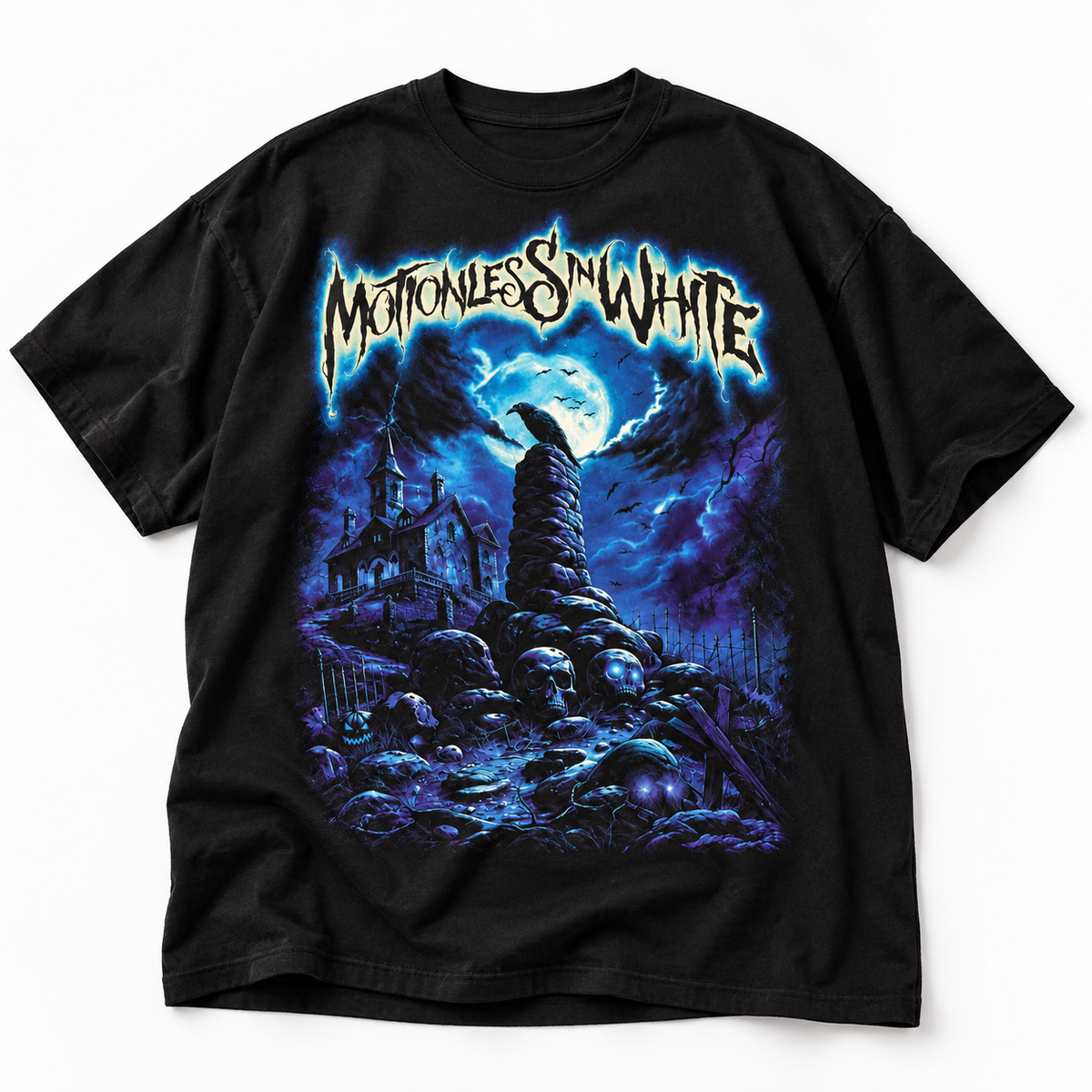 Playera Motionless In White Haunted House - frente