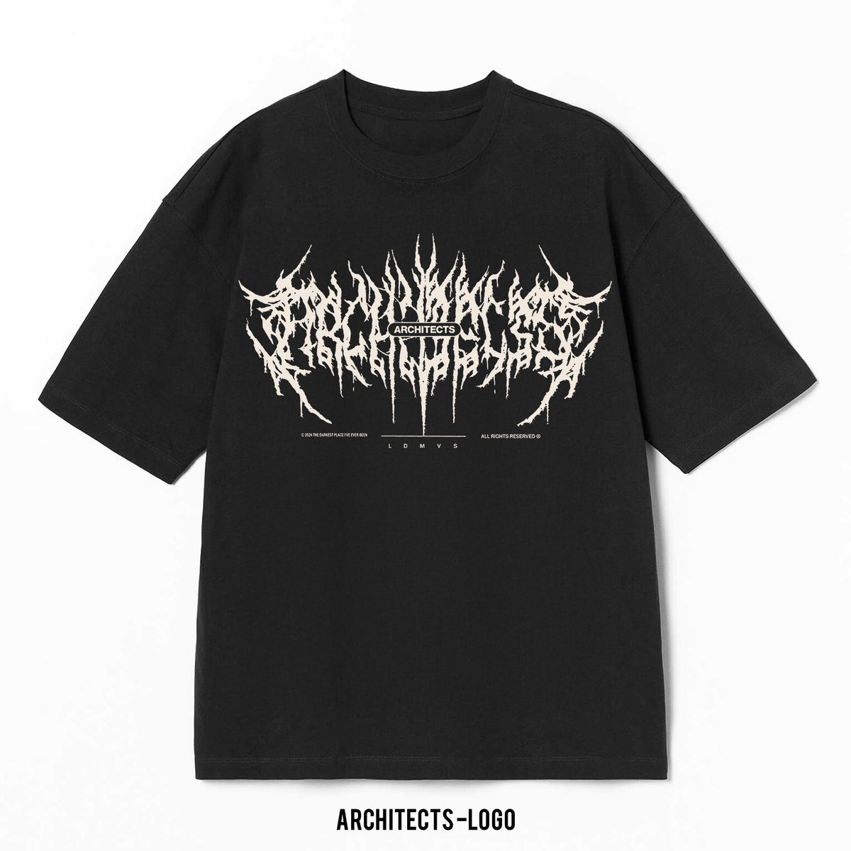 Playera Architects – Logo, color negro, impresión gráfica
