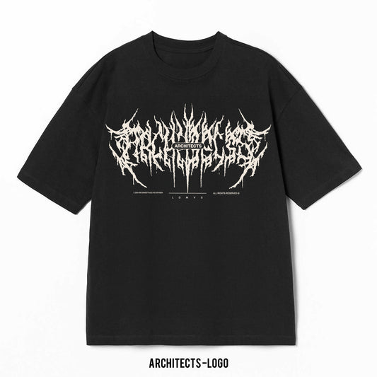 Playera Architects – Logo, color negro, impresión gráfica
