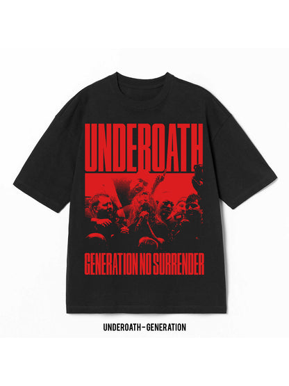 Playera Underoath – Generation, color negro, impresión gráfica