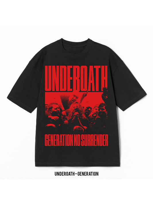Playera Underoath – Generation, color negro, impresión gráfica