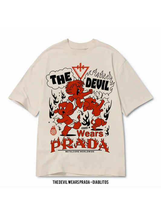 Playera The Devil Wears Prada – Diablitos, color negro, impresión gráfica