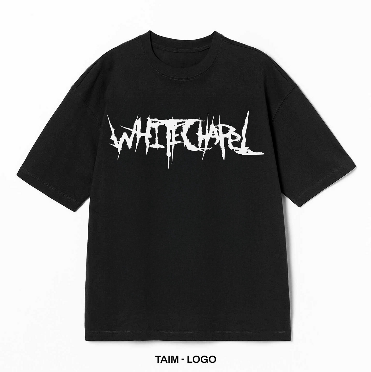 Playera Whitechapel – Logo, color negro, impresión de logo al frente