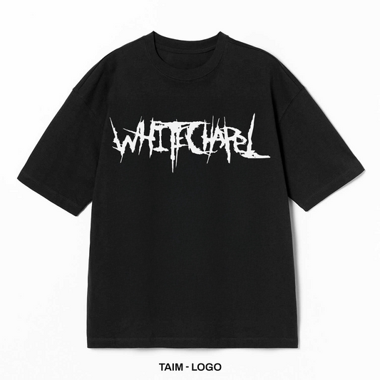Playera Whitechapel – Logo, color negro, impresión de logo al frente