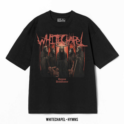 Playera Whitechapel – Hymns, color negro, impresión gráfica