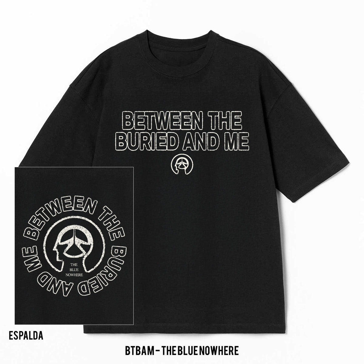 Playera BTBAM – The Blue Nowhere, color negro, pocket y espalda