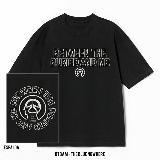Playera BTBAM – The Blue Nowhere, color negro, pocket y espalda