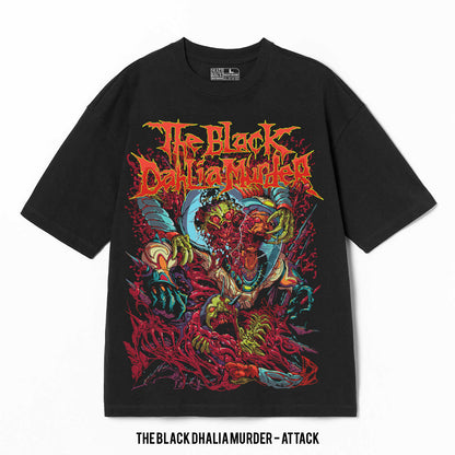 Playera The Black Dahlia Murder – Attack, color negro, impresión gráfica