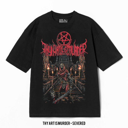 Playera Thy Art Is Murder – Severed, color negro, impresión gráfica