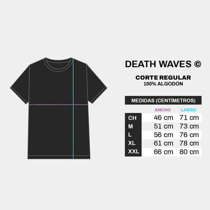Tabla de medidas corte Regular - Playera Parkway Drive – Wolf Sun