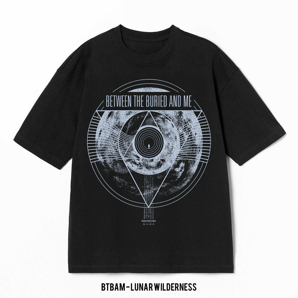 Playera BTBAM – Lunar Wilderness, color negro, diseño al frente