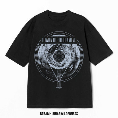 Playera BTBAM – Lunar Wilderness, color negro, diseño al frente