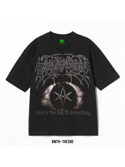 Playera Bring Me The Horizon – The End, color negro, impresión gráfica