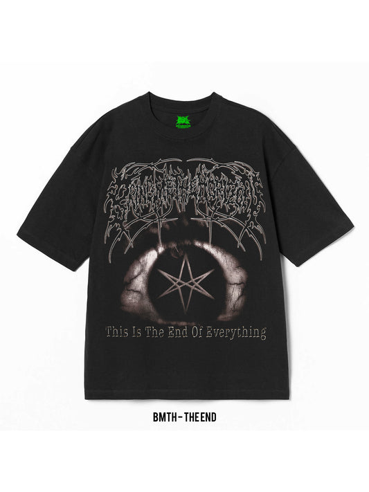 Playera Bring Me The Horizon – The End, color negro, impresión gráfica