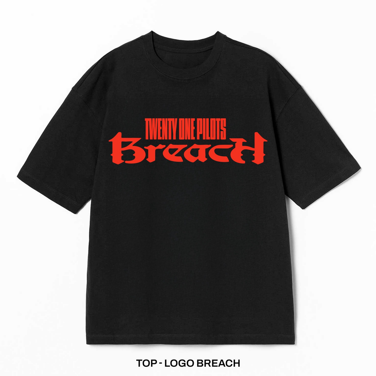Playera Twenty One Pilots – Logo, color negro, impresión de logo al frente