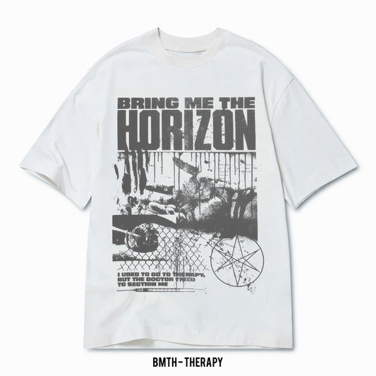 Playera Bring Me The Horizon – Therapy, color negro, impresión gráfica