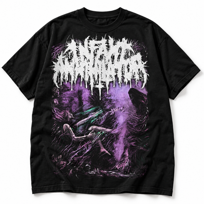Playera Infant Annihilator – The Elysian, color negro, frente