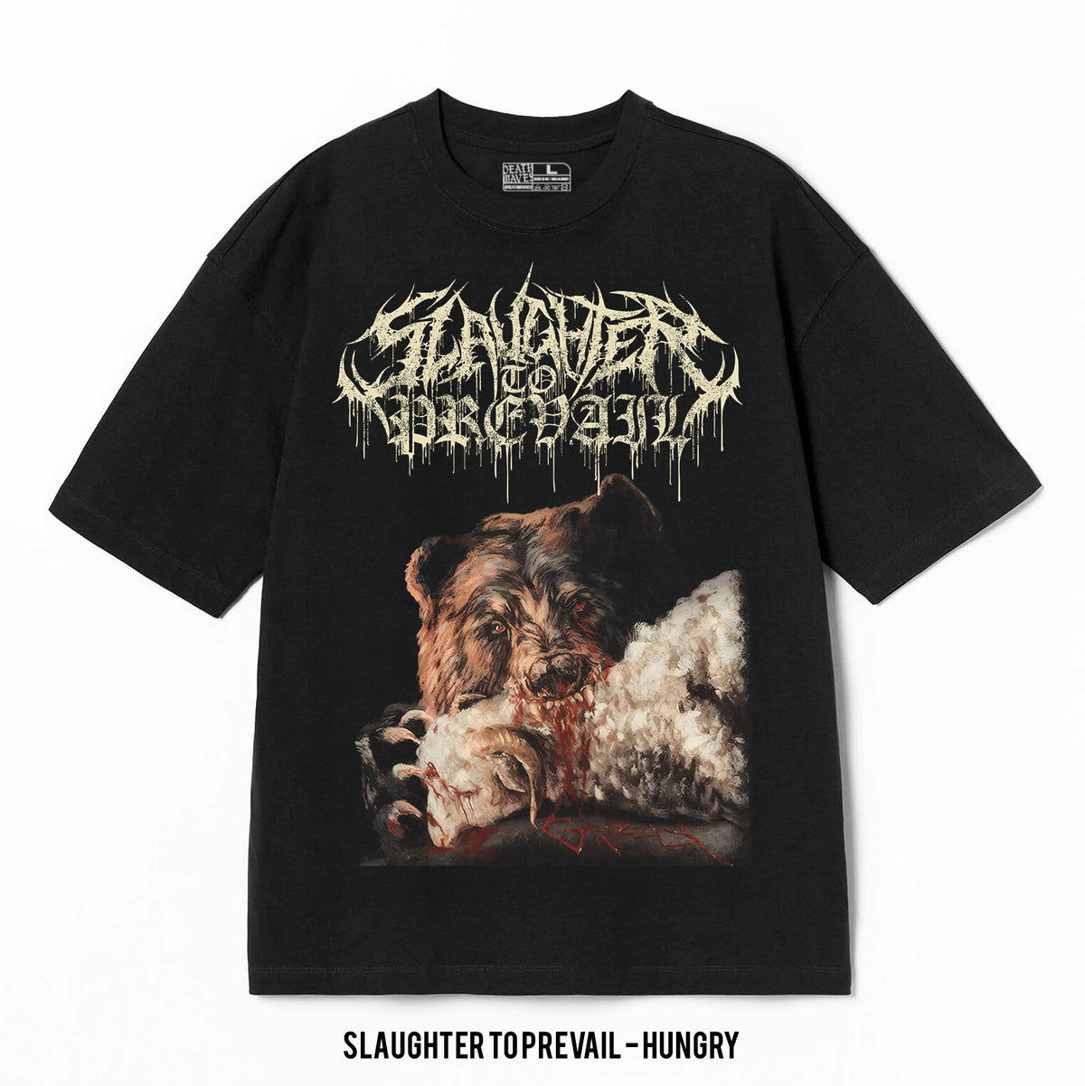 Playera Slaughter To Prevail – Hungry, color negro, impresión gráfica