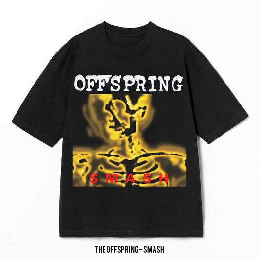 Playera The Offspring – Smash, color negro, impresión gráfica