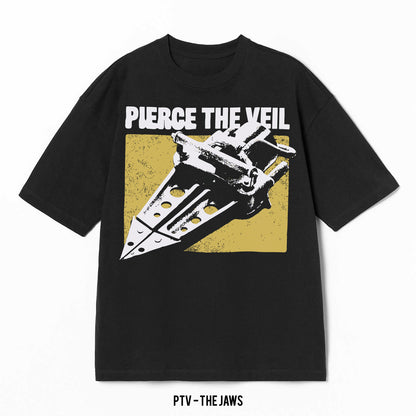 Playera Pierce The Veil – The Jaws, color negro, impresión gráfica