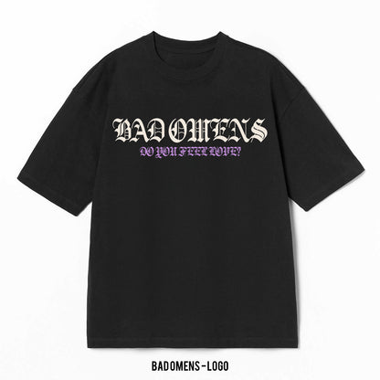 Playera Bad Omens – Logo, color negro, impresión de logo al frente