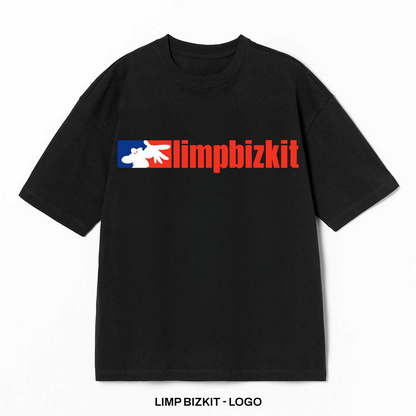 Playera Limp Bizkit – Logo, color negro, impresión de logo al frente