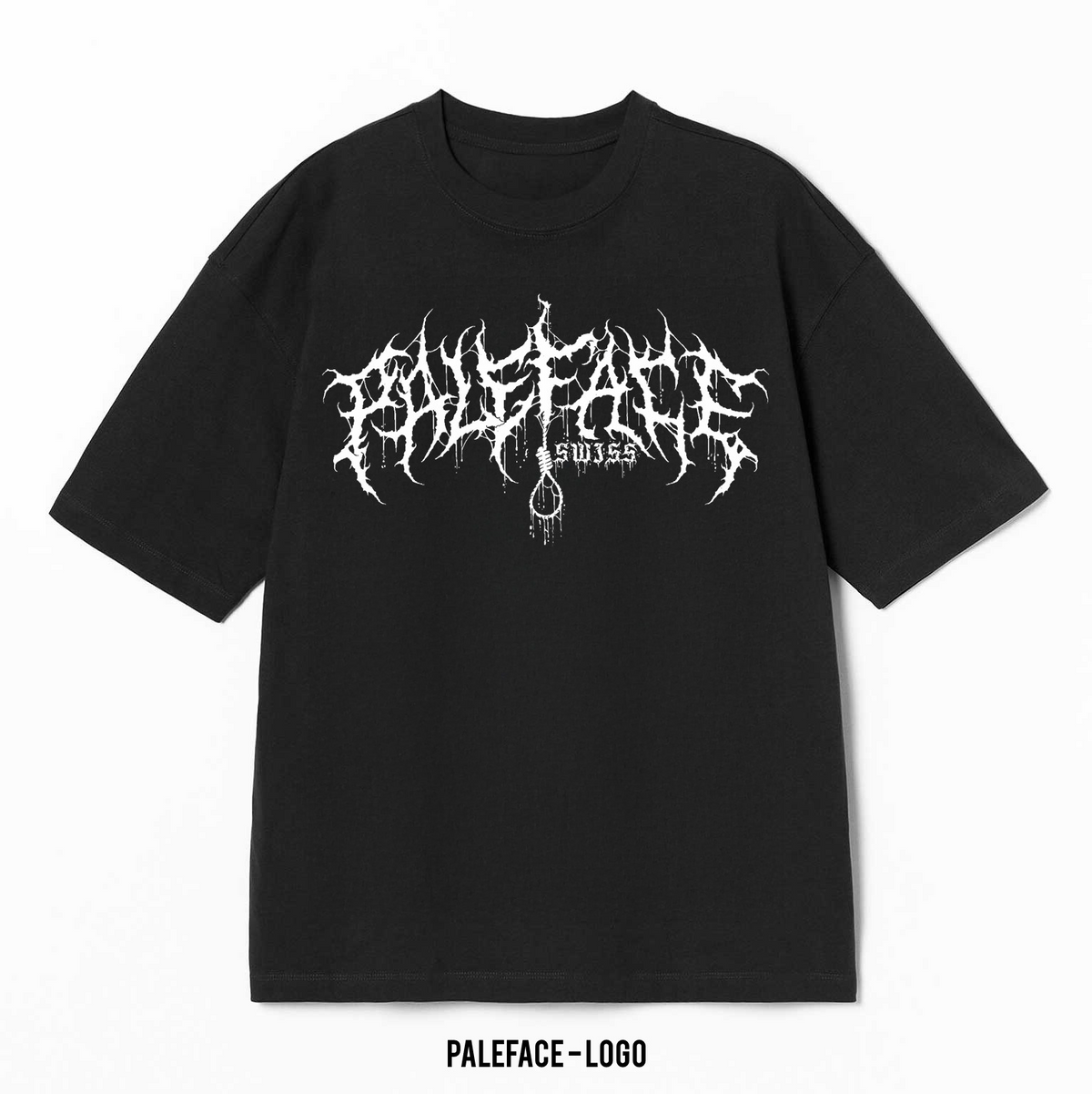Playera Paleface – Logo, color negro, impresión de logo al frente