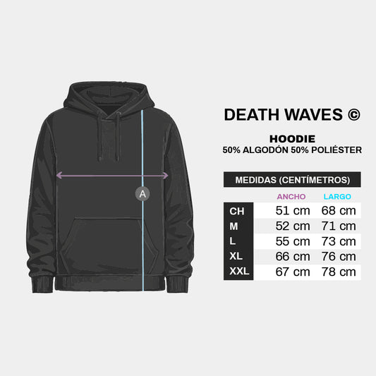 Tabla de medidas Hoodie - Hoodie The Black Dahlia Murder – Detroit