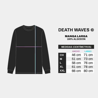 Tabla de medidas Manga Larga - Playera Manga Larga Bring Me The Horizon – Lost
