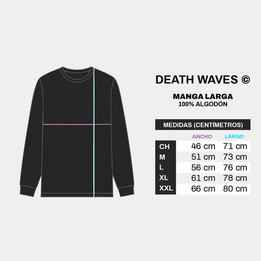 Tabla de medidas Manga Larga - Playera Manga Larga Bring Me The Horizon – Soul