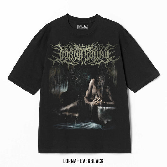 Playera Lorna Shore – Everblack, color negro, impresión gráfica