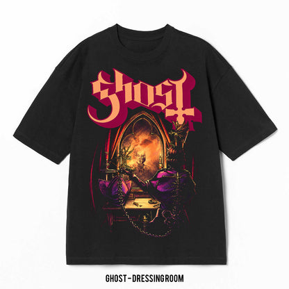 Playera Ghost – Dressing, color negro, impresión gráfica