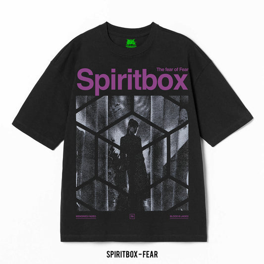 Playera Spiritbox – The Fear, color negro, impresión gráfica