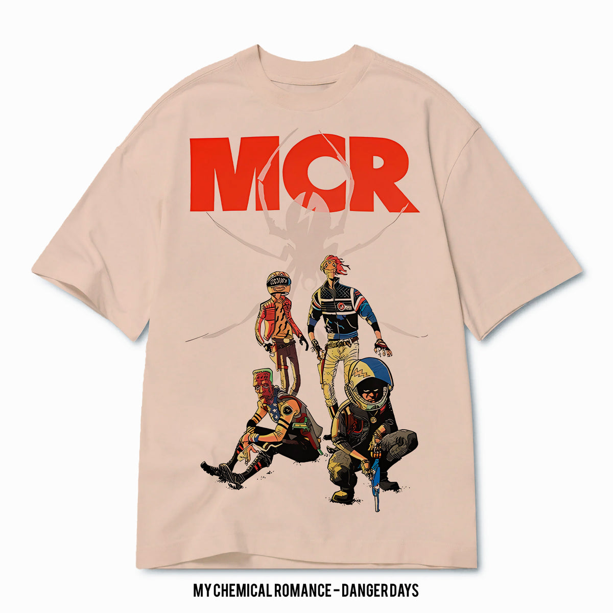 Playera My Chemical Romance – Danger Days, color negro, impresión gráfica