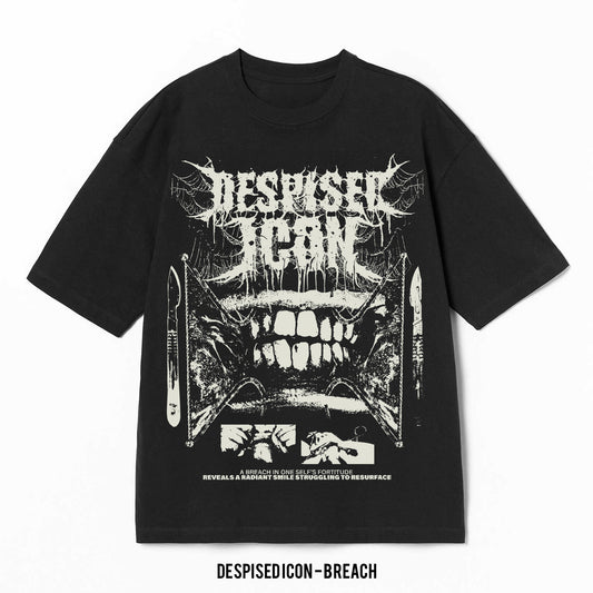 Playera Despised Icon – Breach, color negro, impresión gráfica